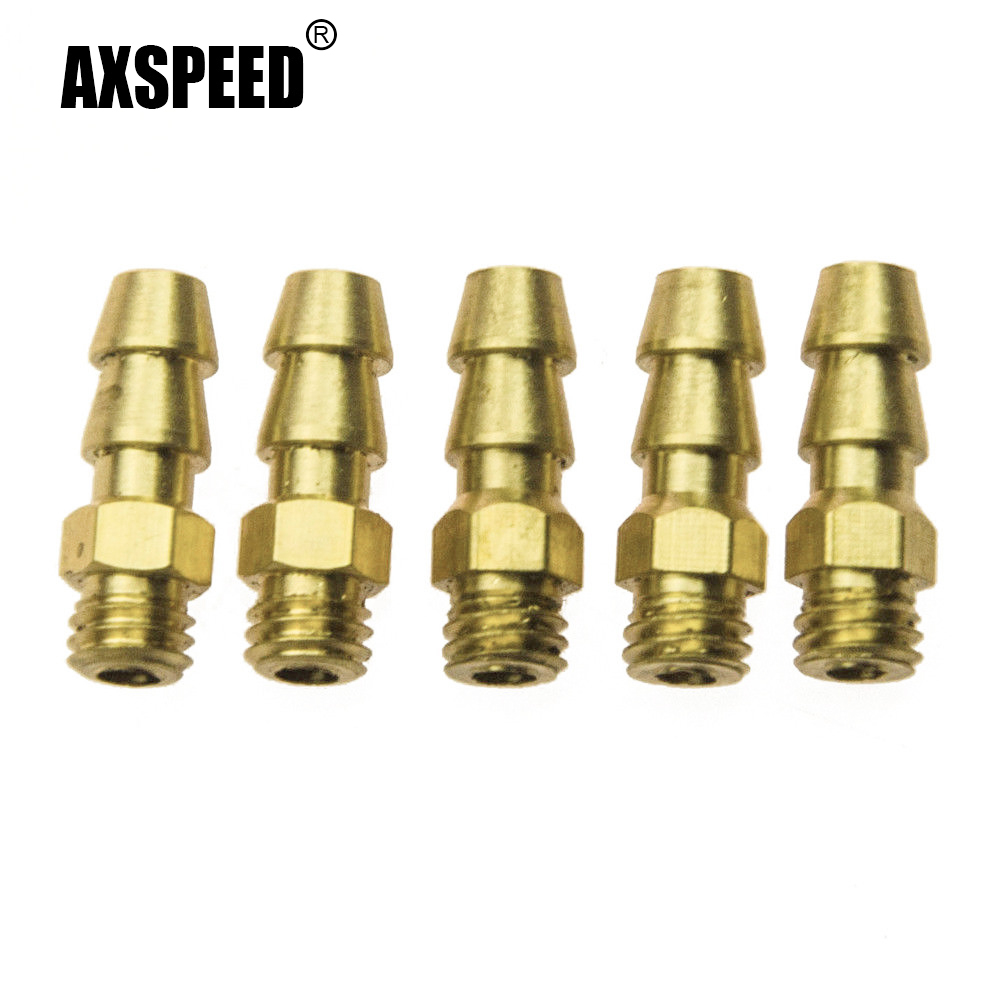 Spoke Nipple Brass - AXSPEED 5/10 Pz Ottone M4/M5/M6 Filettato